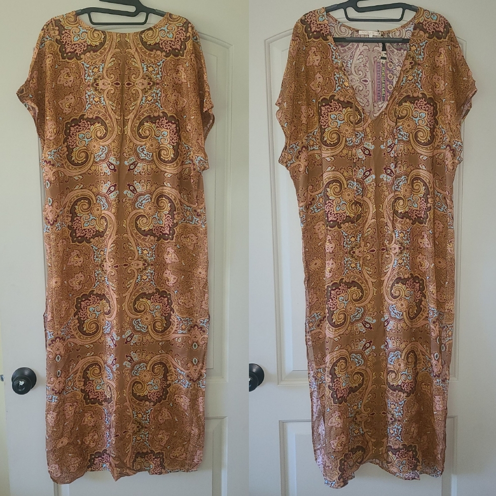 New Novella Royale Margot Caftan Rust Moroccan Sun - Picture 11 of 16